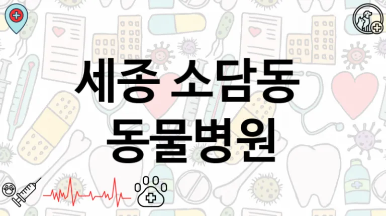 세종 소담동  동물병원안내