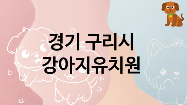 구리시  댕댕이 강아지유치원 놀이터안내, 비용