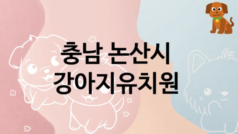 논산시 관리 잘하는 댕댕이 강아지유치원 , 돌보미비용
