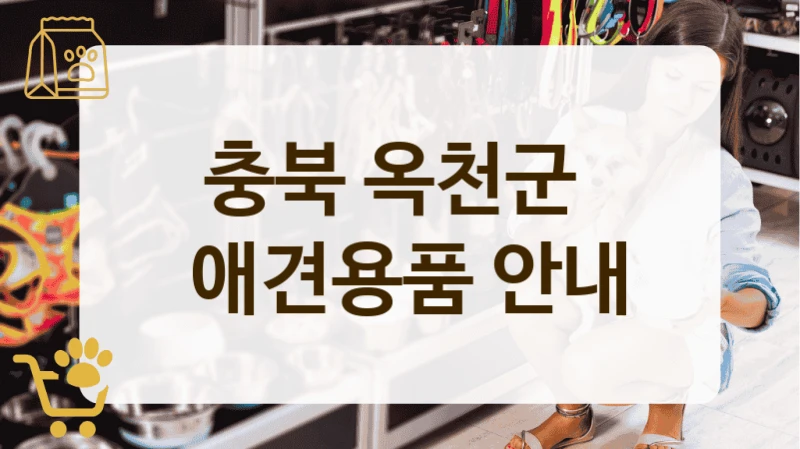 충북 옥천군 펫케어 중심 애견 용품샵 탑 랭킹