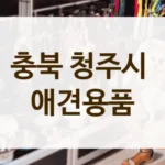 충북 청주시 리뷰 빵빵한 반려견 용품점 추천