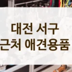 대전 서구 애견 라이프를 위한 애견 용품 전문 스토어 추천