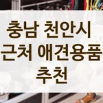 충남 천안시 초보 견주 추천 강아지 용품점 정리