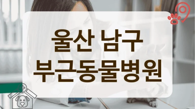 남구 우리 동네 입소문 난 동물병원 찾기