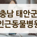 충남 태안군 지역 커뮤니티에서 칭찬 자자한 동물병원